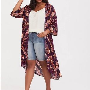 Torrid kimono style duster